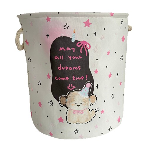 Mint West Highland Dirty Laundry Basket Plush Toy Storage Bin Bathroom Clothes Storage Basket Household Foldable Storage Bin
