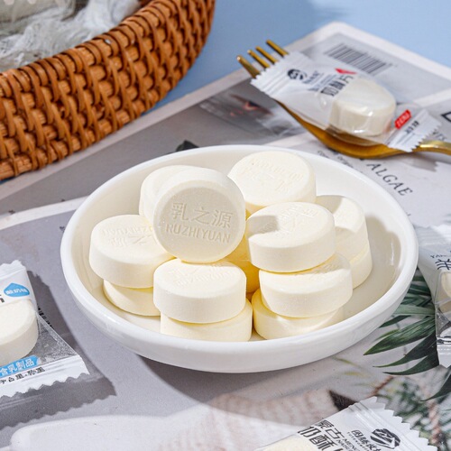 Sugar-Free Cow Colostrum High-Calcium Plain Milk Snack for Children, Inner Mongolia Baby Dry Eating Puff, 250g Snack