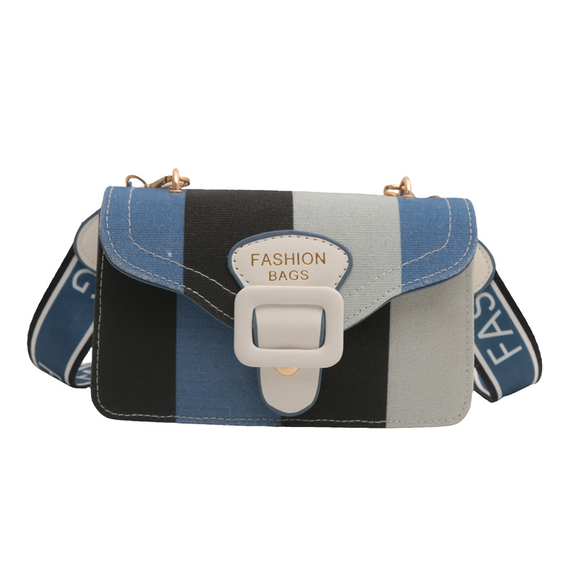 Bolso de estilo occidental para mujer 2024 nuevo bolso cuadrado pequeño de moda con tirantes anchos a juego, bolso de mensajero para estudiantes, bolso de hombro de tendencia de moda