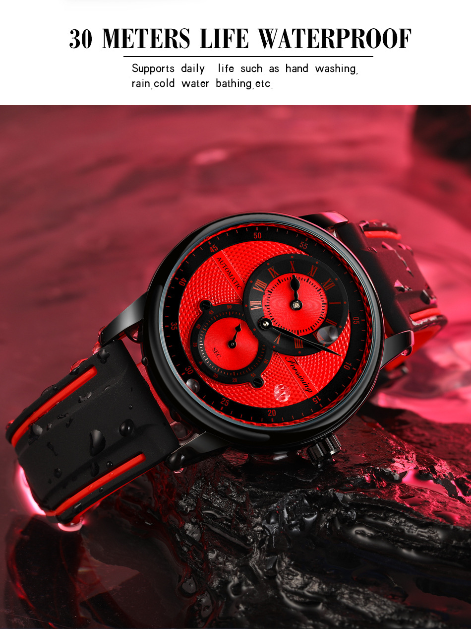 Automatic Mechanical Watch For Men And Women Round Design_voghion.com