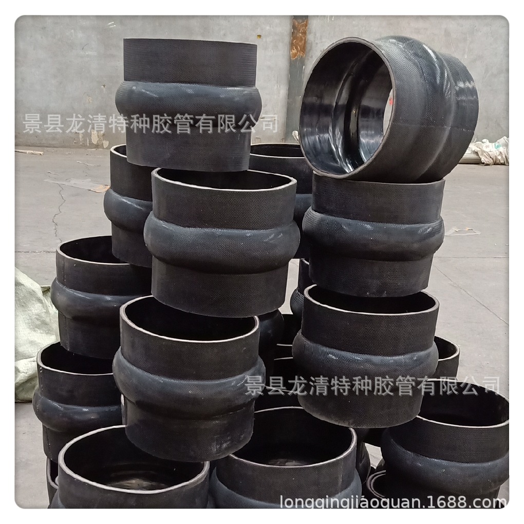 供应灯笼式硅胶软连接 卡箍式硅胶鼓肚软连接 下料波纹伸缩软连接