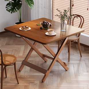 Folding Table Rental Room Small Apartment Homework Dining Table Convenient Square Home Table Stall Table