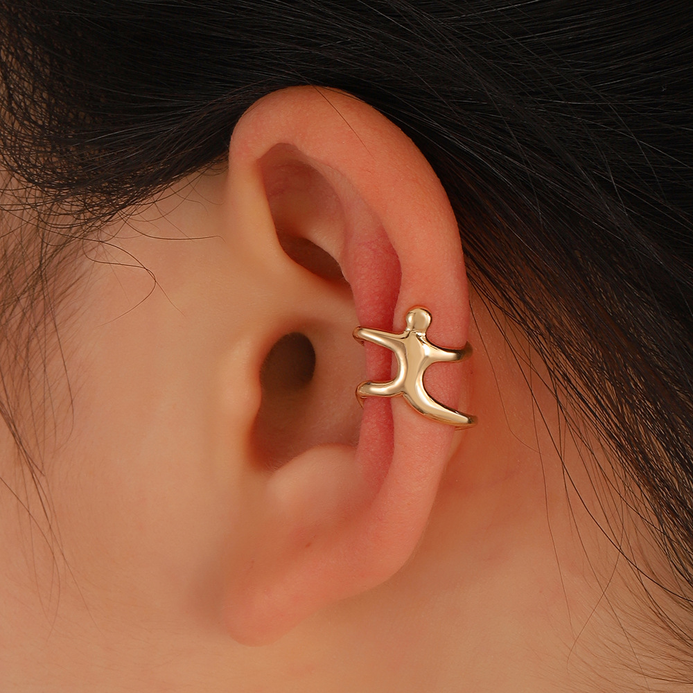 5g Weight Wholesale Jewelry Simple Style Cartoon Character Alloy No Inlaid Earrings
