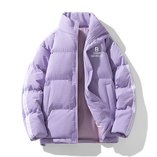 Customized Logo Couple Style Cotton Coat New Autumn and Winter Cotton Coat Same Style Cotton Coat Men and Women Same Style Bread Coat Off-White Black