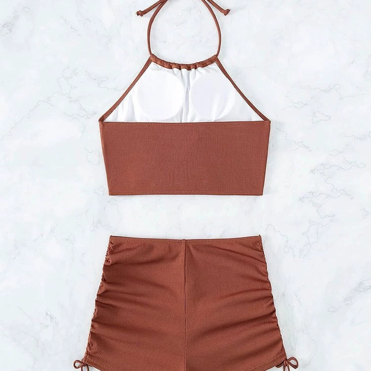 Colored swimwear, European style, lifting effect, Amazon