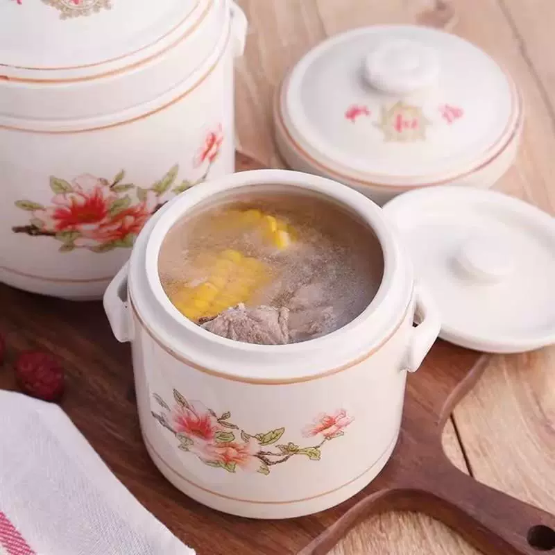 Керамический горшок с двойной крышкой для тушения, тушеное мясо с супом, суповая чашка, чашка, горшок, тушеное птичье гнездо, тушеные птичьи гнезда, горшочки и суп