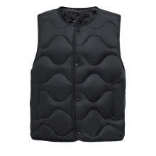 家庭装秋冬季2025新款男女士加绒加棉保暖马甲内穿单排扣情侣背心