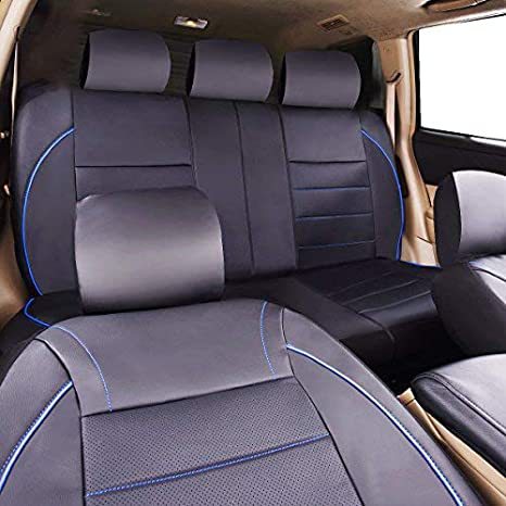 Cross-Border Foreign Trade Car Seat Covers Pu Leather Faux Leather Single-Needle Pull Strip Leather Export to Europe, America, and the Middle East Universal