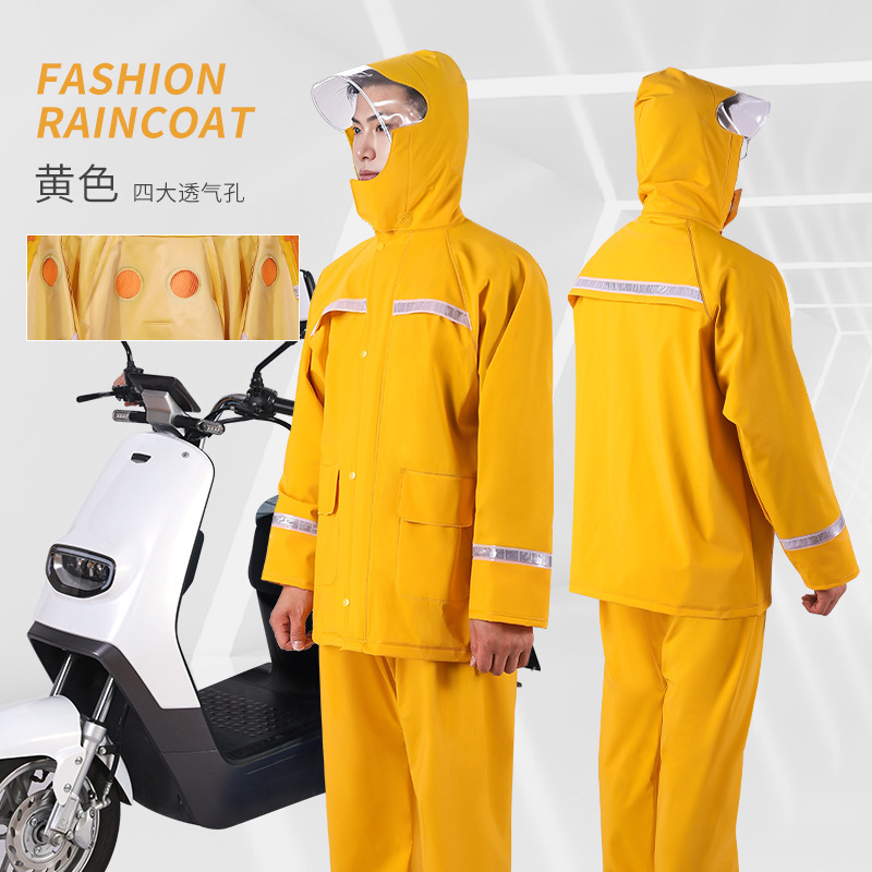 Meituan Delivery Riders' Raincoats, Riding Gear, Waterproof, Heavy Rain Protection, Full Body, Free Shipping, Heavy Rain Protection