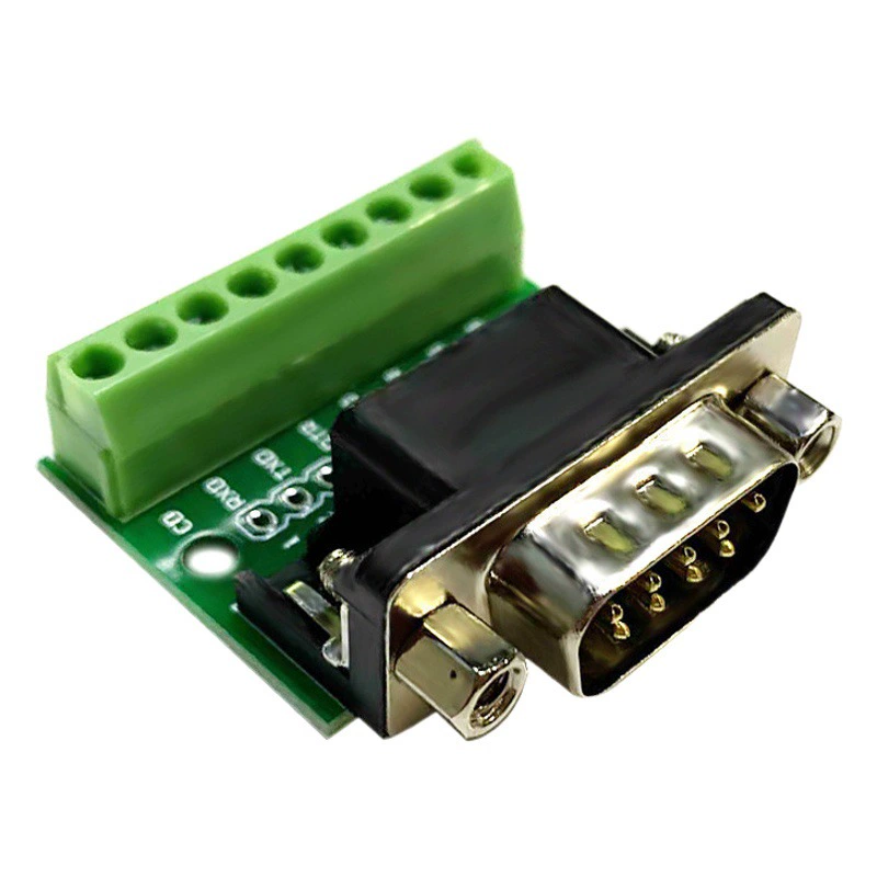 Адаптер с наружной и внутренней головкой DB9, Резьбовая Клемма, 9-контактная 9-отверстие, преобразовательная плата RS232 RS485