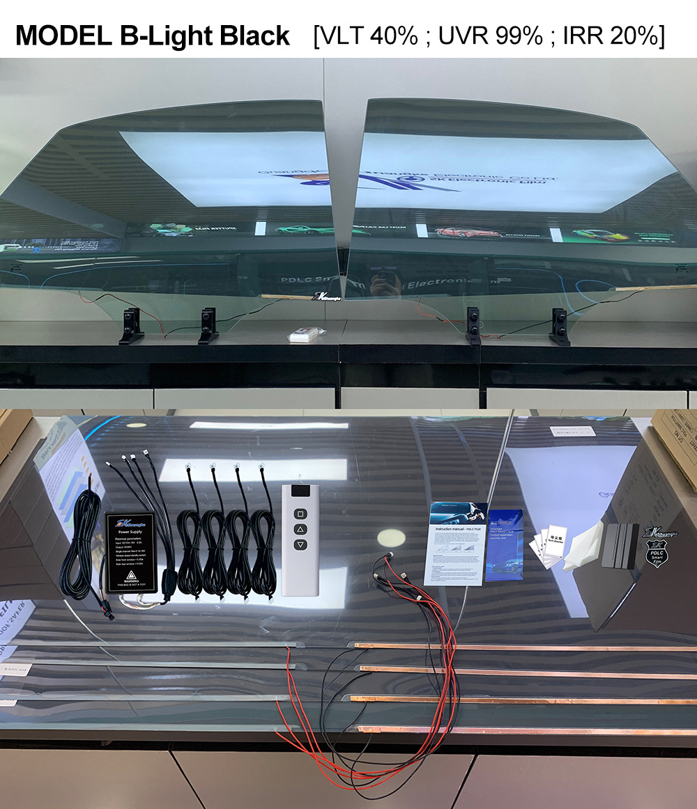 Foreign Trade Export Automotive Pdlc Dimming Film, Voice-Controlled Smart Adjustment Car Window Glass Film, Remote Control Electric Fogging Dimming Film