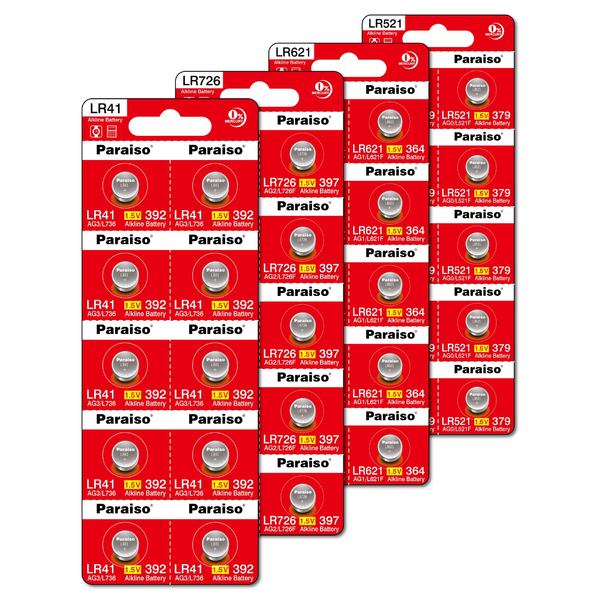 Paraiso/ AG13 AG3 AG10 AG4 LR44 LR1130 LR41 LR626 battery