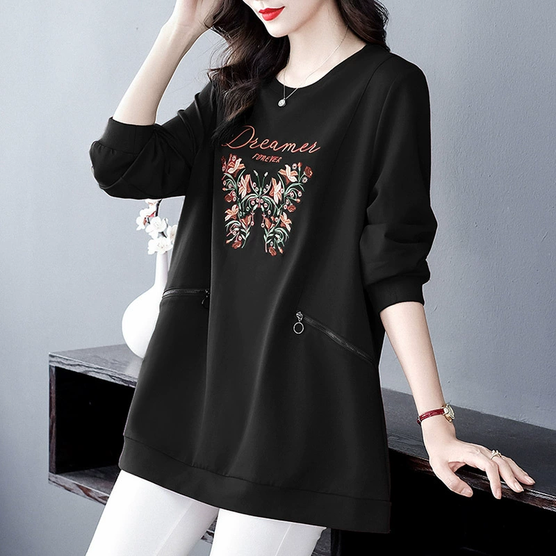 Осенний и зимний новый национальный ветер вышивка на молнии карманы