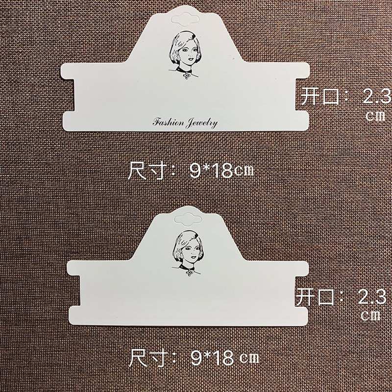 Necklace white beauty head card accessory display props jewelry display