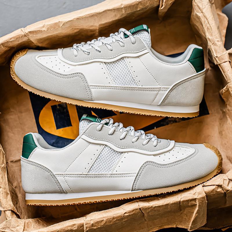 Zapatos zapatos de hombre 2025 nuevo estilo de suela blanda todo fósforo zapatos de entrenamiento alemanes de hombre tendencia deportes y ocio Forrest Gump zapatillas de deporte