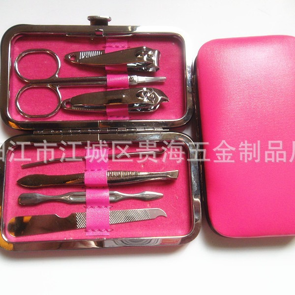 不锈钢指甲剪套装批发美容指甲钳套装6件7件套美甲工具套装批多色