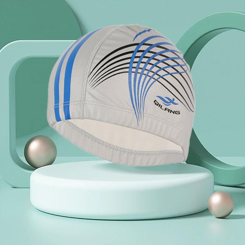 Sombreros de baño para hombres y mujeres pu adultos niños tela general no estrangulada cabeza larga fábrica de sombreros de baño comercio al por mayor