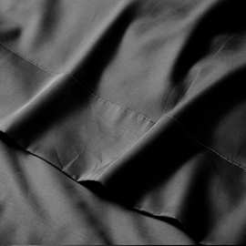PK7J80支400根 黑色纯棉贡缎四件套长绒棉被套床单床笠四件套床上