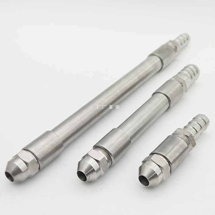 ✅不锈钢鸭嘴水枪喷头工地园林软管水泵高压冲洗喷洒养殖场清洗喷