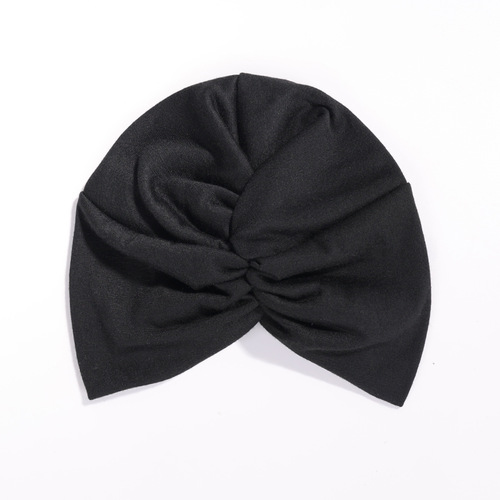 Elastic Fabric Front-Cross Twist Cap for Women, Adult Hat, Indian-Style Cap, Muslim Headscarf-style Hat