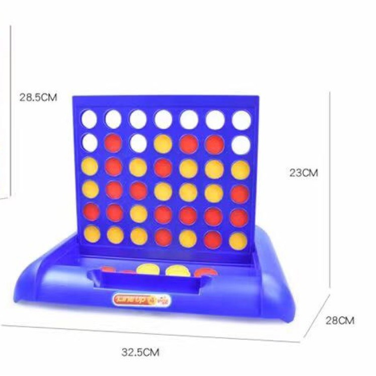 Children's Fun Three-Dimensional Four-In-A-Row Toy Vertical Version Four-In-A-Row Board Logical Thinking Parent-Child Interactive Board Game