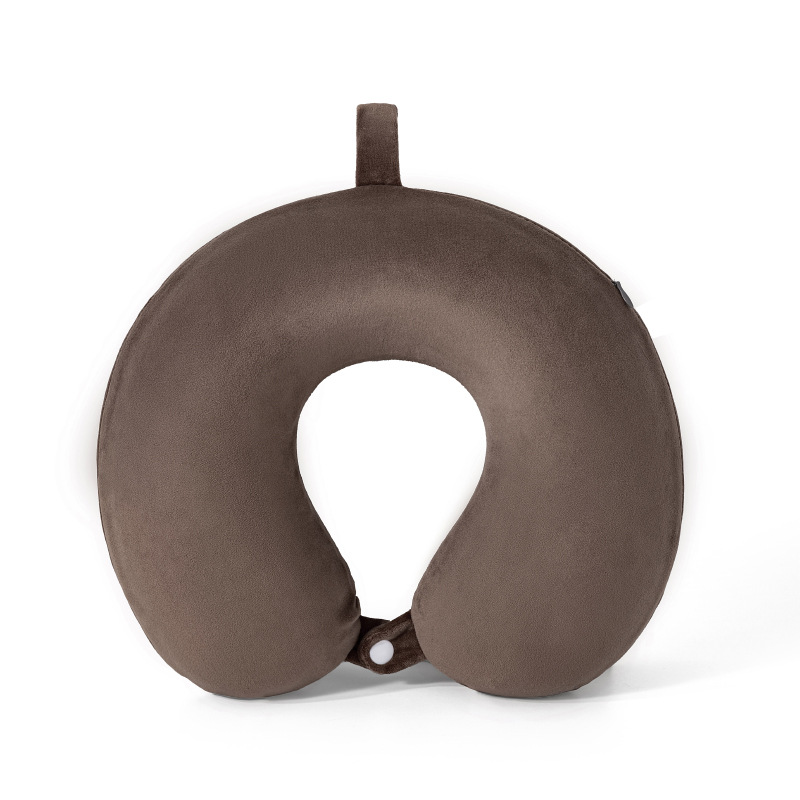 Verano helado sensación fría protección de cuello almohada en forma de U portátil almacenable memoria almohada de cuello de algodón almohada de avión almohada al por mayor existencias