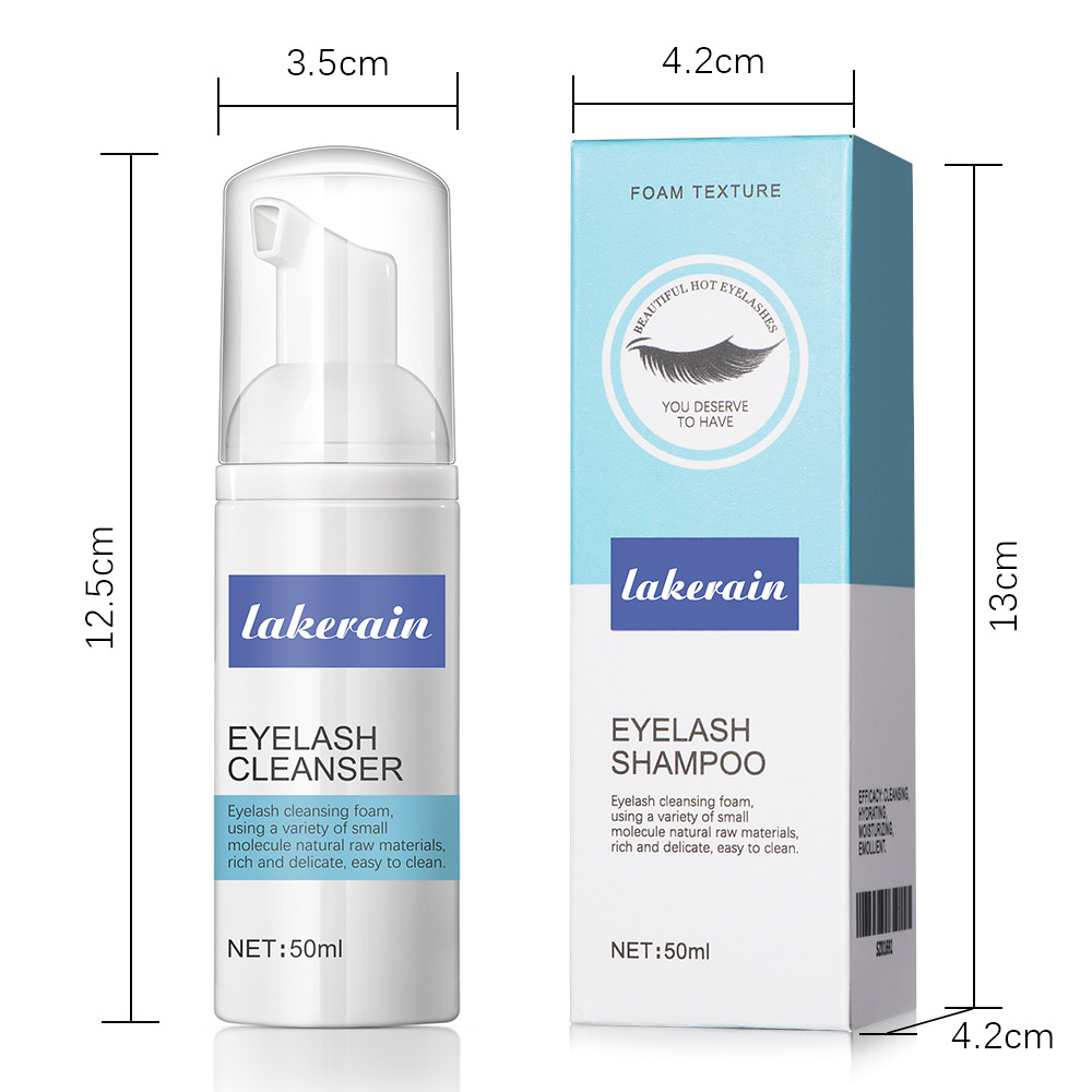 carina Eyelash Extending Facial Cleanser Eyelid Bubble Cleaning Gentle Makeup eye black Removing Residues Home Care_voghion.com
