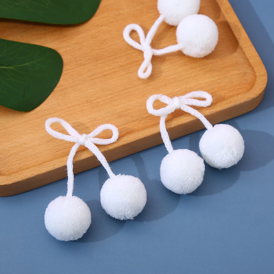Rope Polyester Cashmere Plush Ball Bow Pair Ball diy Clothing Shoes Hats Hair Accessories Rounding Hair Ball Accessories