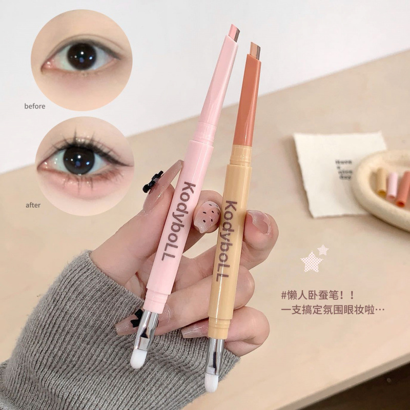 KodyboLL doble pluma de gusano de seda a la sombra brillante natural puro deseo de ojos grandes duraderos no mareo de gusano de seda al por mayor