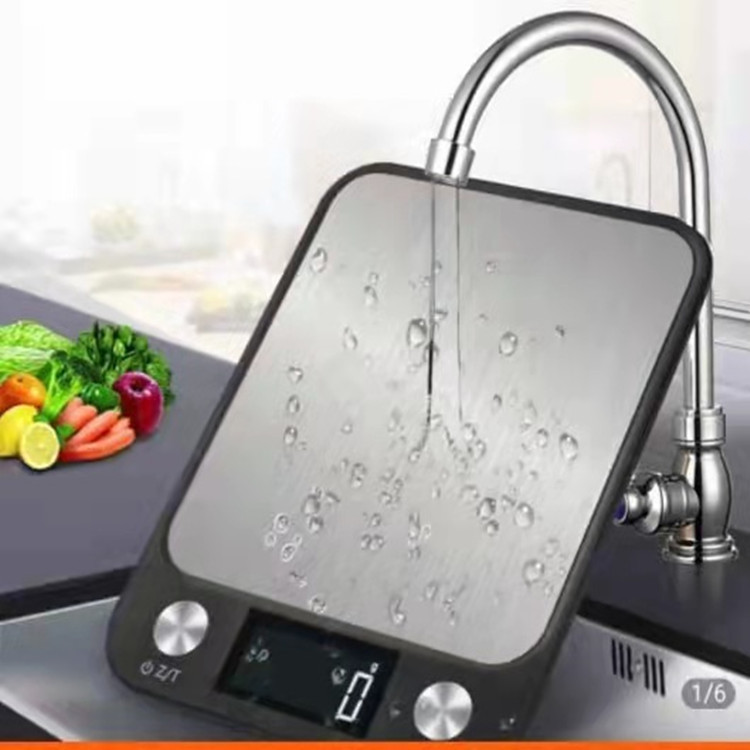 2021 nueva escala de cocina escala de horneado escala de acero inoxidable 10kg / 1g escala electrónica