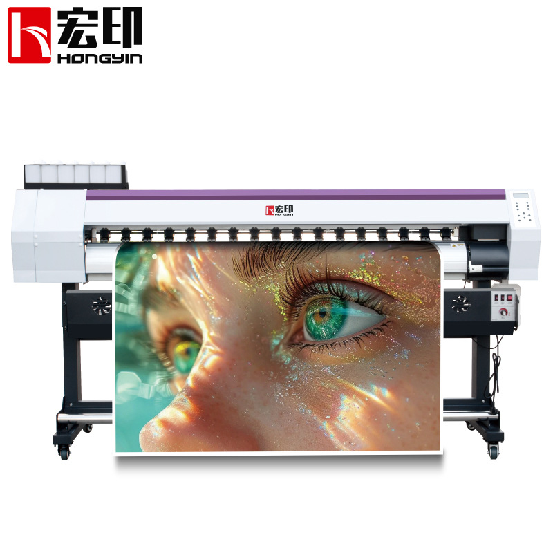 Impresora piezoeléctrica de seis colores de 1,8 metros de alta precisión para interiores y exteriores impresora de pintura decorativa de lienzo de papel de arroz