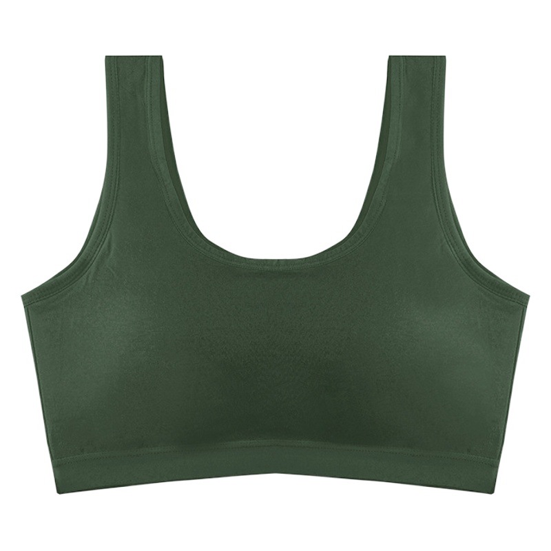 Belleza espalda ropa interior Mujer de una pieza en el pecho sin anillo de acero pequeño pecho empujar hacia arriba chaleco anti-caída chica sujetador verano