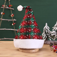クリスマスクリスマス帽子赤黒スノーフレークボード格子ぬいぐるみボール店舗新品クリスマス装飾品セット