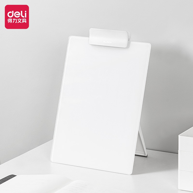 Deli NS124 Nuevo Organizador de Escritorio Sai con Tablero de Vidrio Blanco para Notas y Almacenamiento image 2
