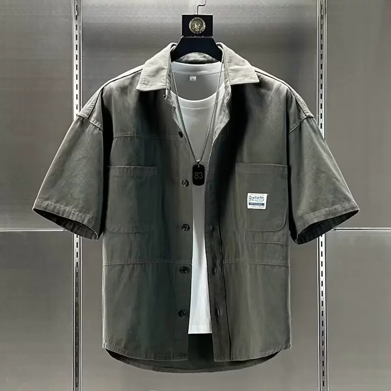 Летняя рубашка для отдыха, японская куртка, oversize