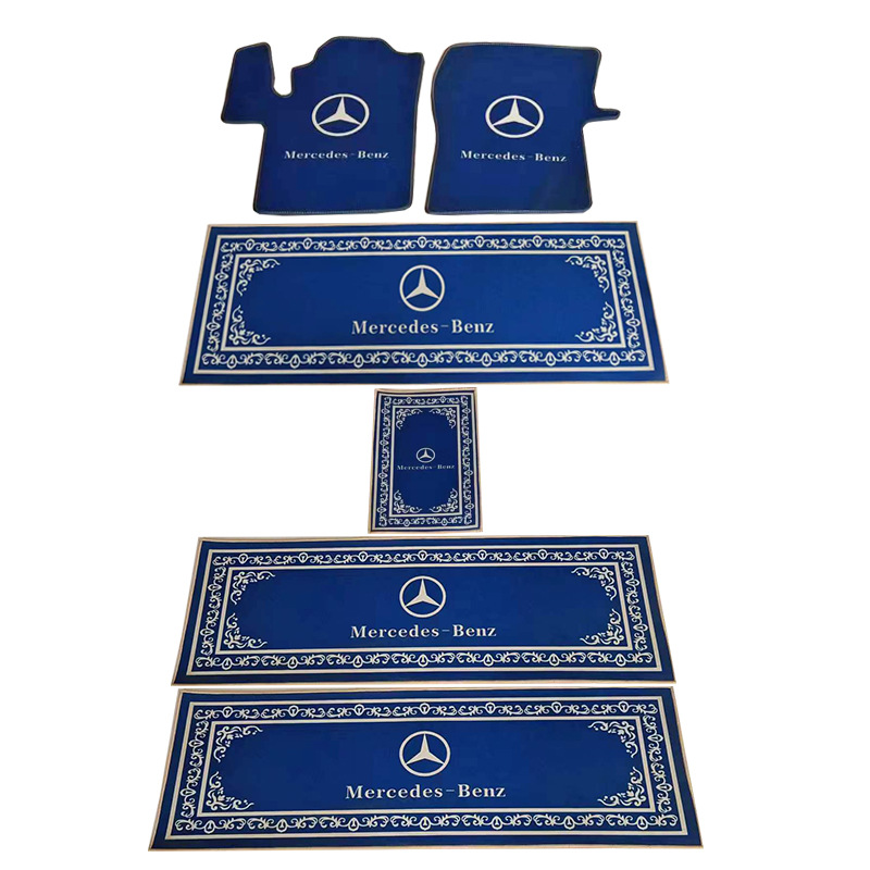 Modelə uyğun ayaqaltı, Mercedes-Benz Mats for - mercedes-benz-full-set-blue-thickened