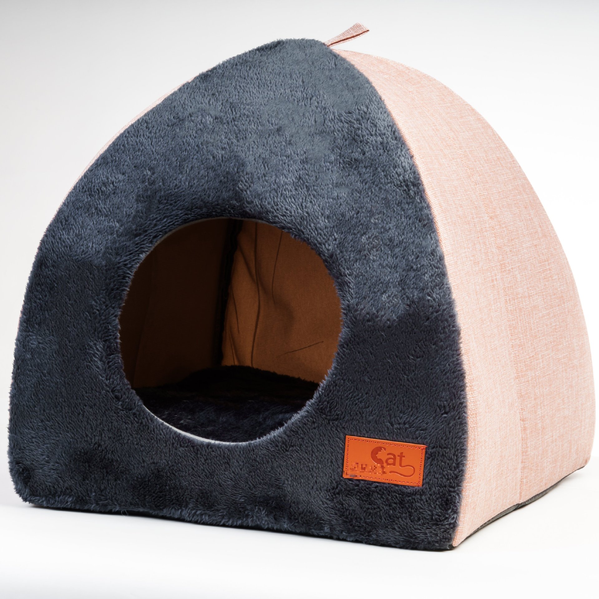 Cama de gatos caliente en invierno triángulo espesado estereoscópico cerrado cama de gatos perros casa de gatos artículos al por mayor