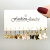 XP17 Boho Earring Set for Women Girls Shiny Gold Earrings