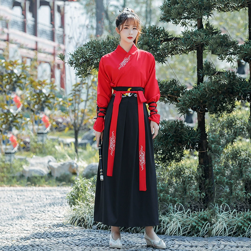 Genuine Hanfu for students, plus size, Chinese style