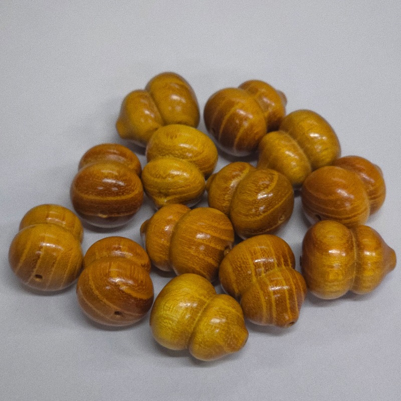爆款胖葫芦黑花梨多宝葫芦绿檀DIY文玩紫罗兰散珠饰品配饰木珠批