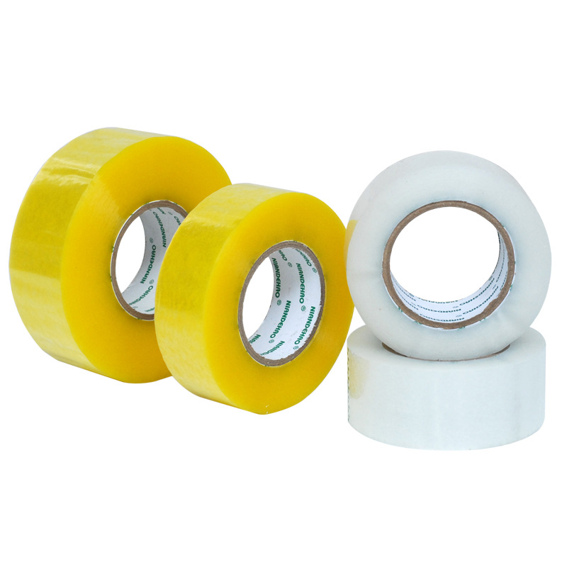 Cinta de embalaje Cinta de sellado transparente de alta viscosidad amarilla Suministro directo de fábrica Cinta de sellado Una gran cantidad de personalización única