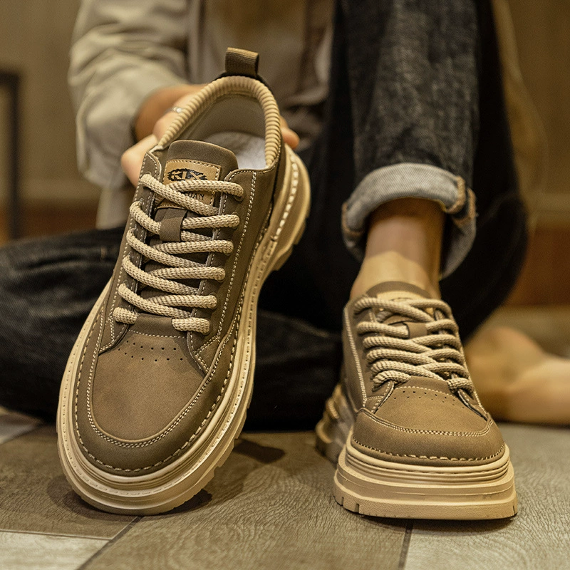 Мужская обувь новая осень, дикая повседневная обувь, мужские ботинки Martin сапоги, мужские низкоуровневы ретро кожаные ботинки, спортивные кроссовки