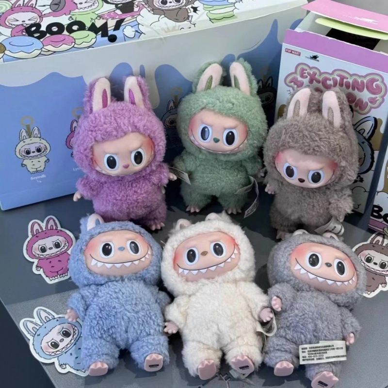 ラブブー初代・二代目ビニールフェイスぬいぐるみマカロンシリーズネットセレブ人気ブラインドボックストレンディペンダント|undefined