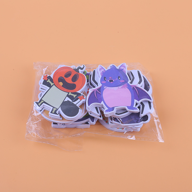 Nota creativa papel lindo tema de Halloween especial en forma de nota adhesiva dibujos animados N veces nota libro personalizable