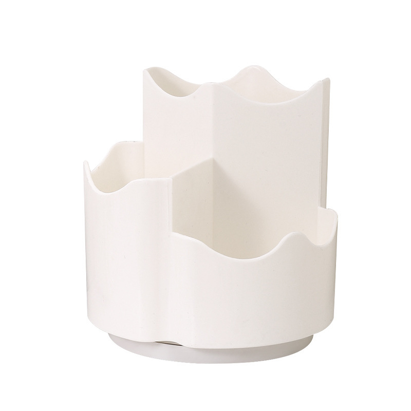 Portalápices giratorio de 360 grados de gran capacidad Caja de almacenamiento de escritorio de oficina Papelería para estudiantes Cubo de lápiz de sentido avanzado para niños