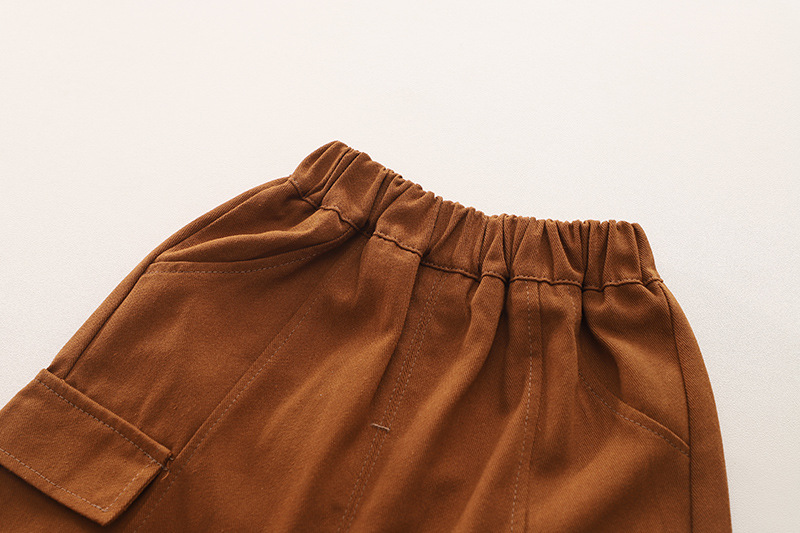 Tenue pour garçon nouvelle tenue décontractée, ensemble chemise deux pièces version coréenne pour enfants, style printemps et automne, 1-3 ans, 5_voghion.com