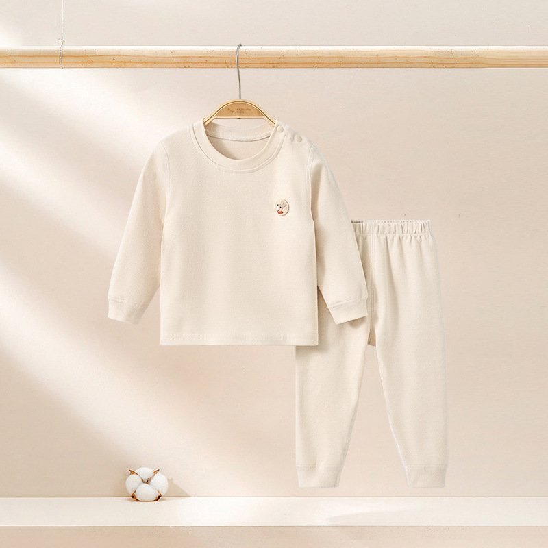 Primavera, otoño, invierno, ropa interior infantil, niños calientes, niñas y niños, dos piezas, ropa interior, pantalones de otoño