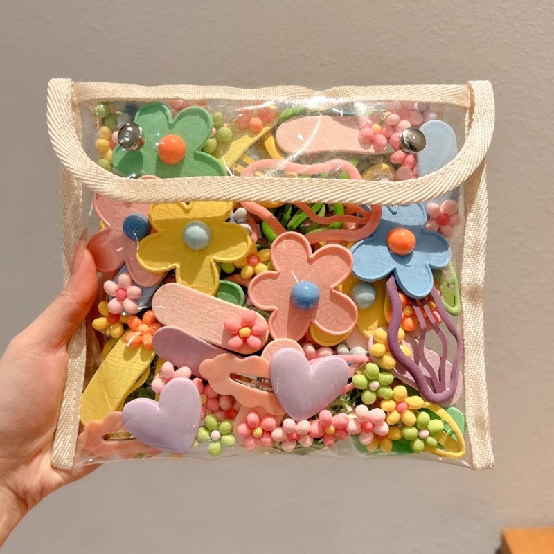 Clips de cabello de color caramelo para niños nubes niñas clips de frangeo lateral toque de cabello de niña clips de cabello BB clips