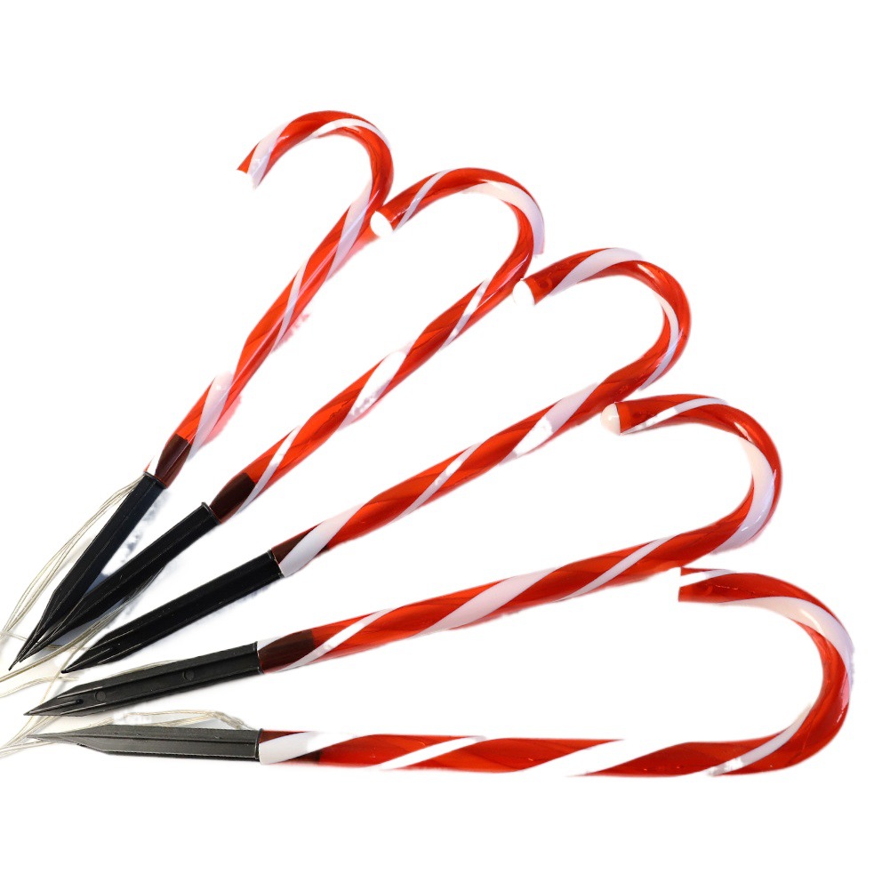 Luces solares de colores para exteriores, luces de suelo, decoración de jardín para fiestas navideñas, luces LED de colores tipo caña, luces de césped, venta al por mayor
