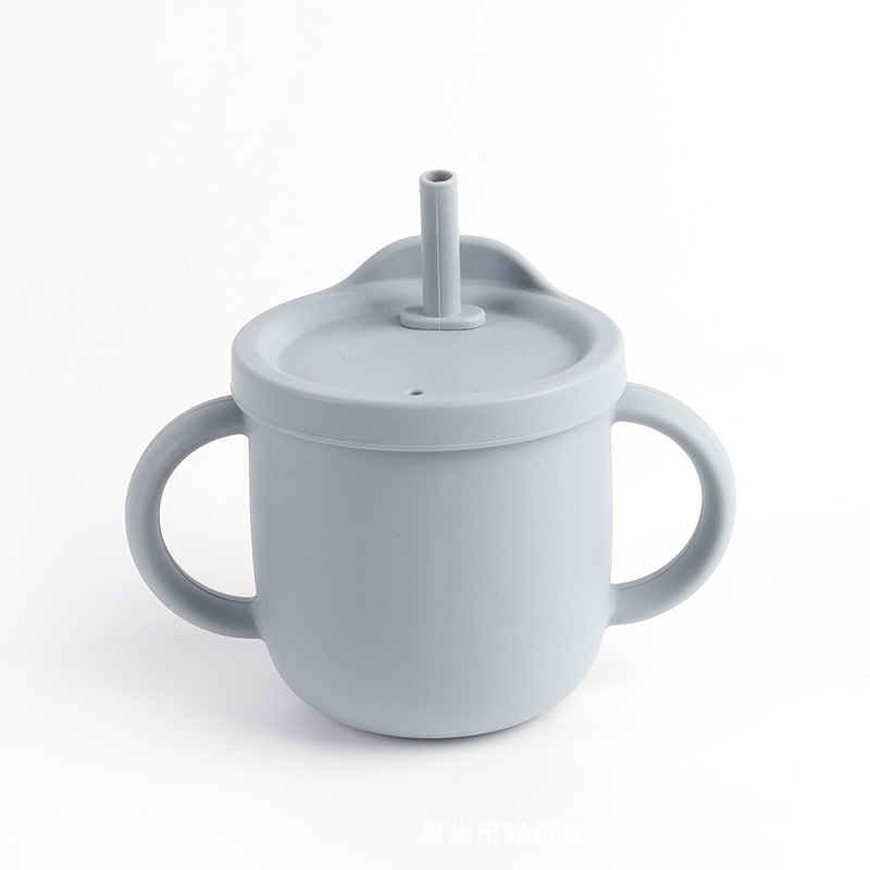 라이트 그레이 밀짚 컵 106g